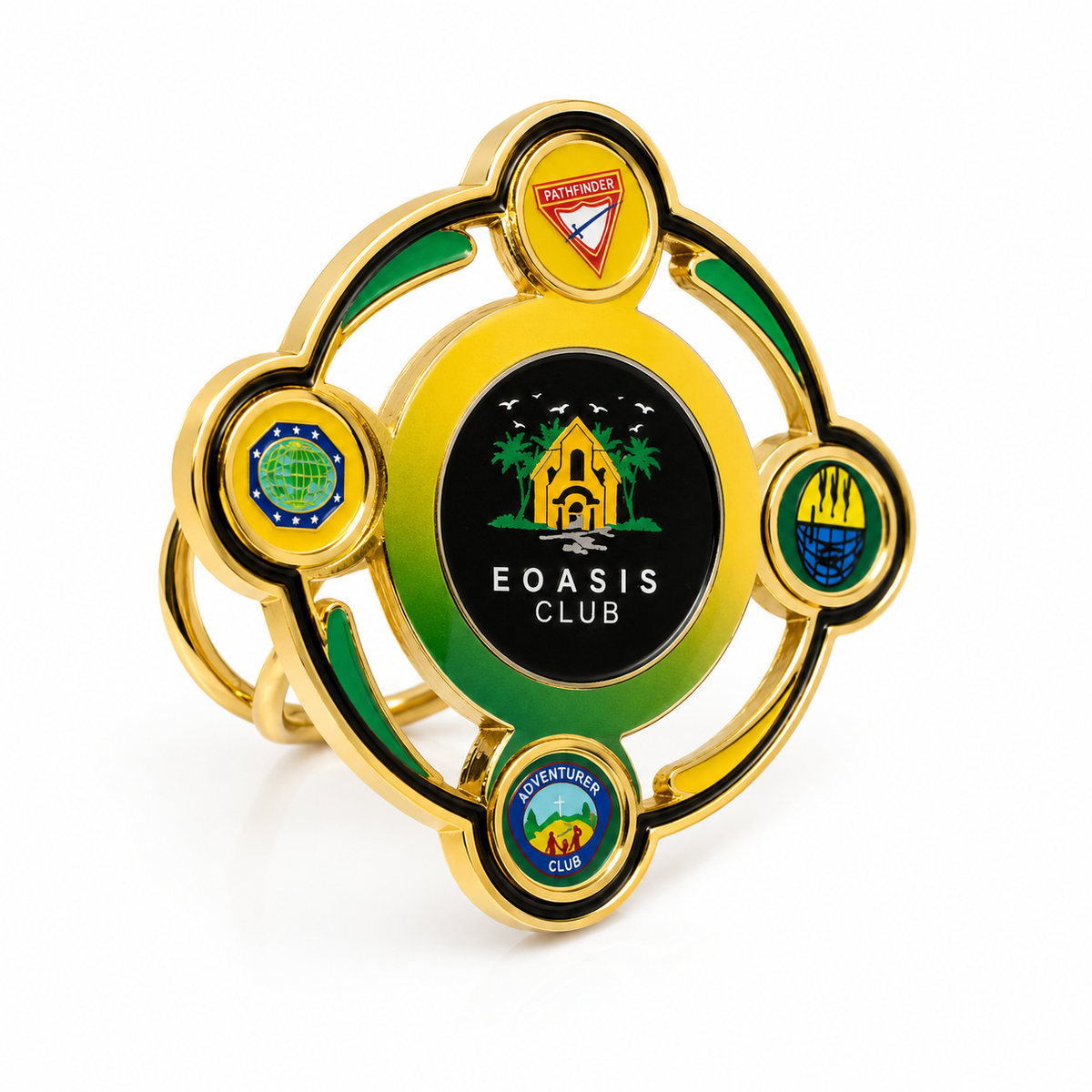E Oasis Scarf Ring Slide